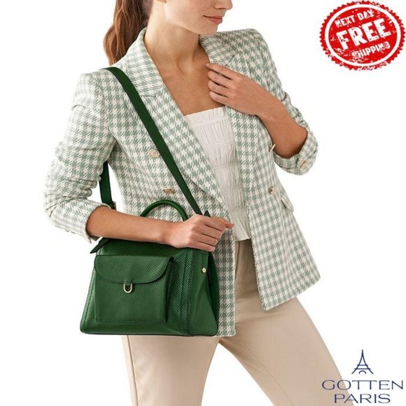 Fossil Parker Mini Leather Backpack Bag Medium Green Women\'s Bag